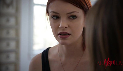 Lesbian lady Kristen Scott enjoys having some sexy time with a cute shemale