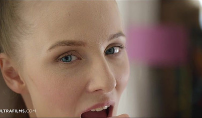 Babe lays down and gets her wonderful titties get sucked on nicely by her GF