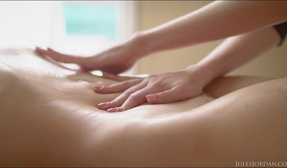 Two babes have some hot lesbian sex and lick each other's wet and dripping pussy