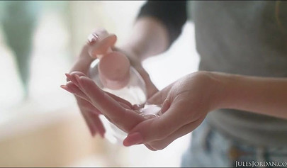 Two babes have some hot lesbian sex and lick each other's wet and dripping pussy