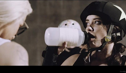 After gym class, these three lesbians have some hot sex in the locker room