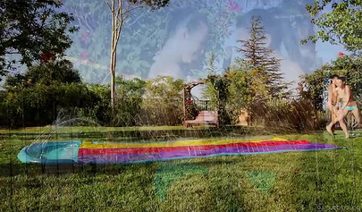 Megan Salinas and Veronica Radke have some lesbian action on a picnic date