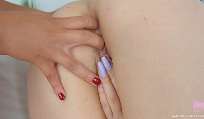 A blonde and a brunette are just so horny and they have the best lesbian sex ever