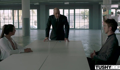 Abigail Mac gets her ass spread and her anus fingered by her female friend