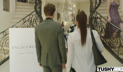 Abigail Mac gets her ass spread and her anus fingered by her female friend