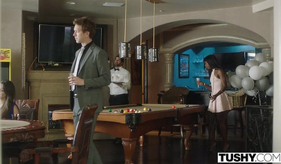 Abigail Mac gets her ass spread and her anus fingered by her female friend