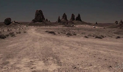 Public girl on girl sex right in the middle of a desert for two sexy MILF ladies