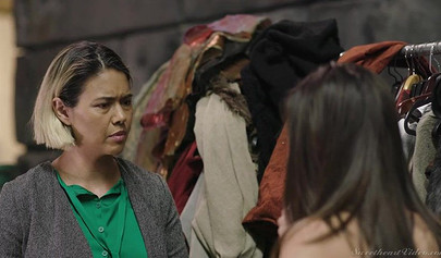 Lesbian students have some great fun in classroom and they enjoy the feeling