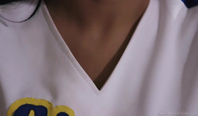 Lesbian students have some great fun in classroom and they enjoy the feeling