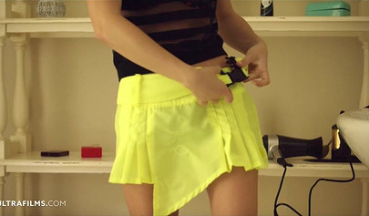 Blonde lesbian chicks love doing each other in a romantic matter in their room