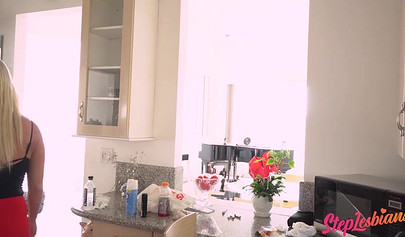 Mature dyke Anastasia Blonde dominates and disciplines young Anastasia Knight