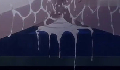 Blonde hentai lesbian and blue alien chick play with each other while being railed