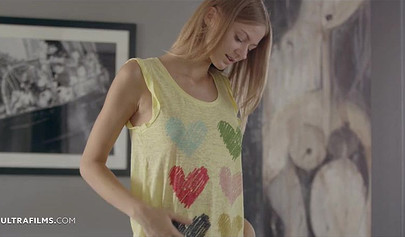 Slim young babes strip each other to enjoy passionate pussy licking and rubbing