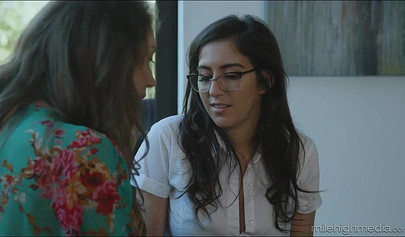 Lesbian puts the moves on a random girl and even performs hot oral sex on her