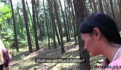 Three Girls In The Forest