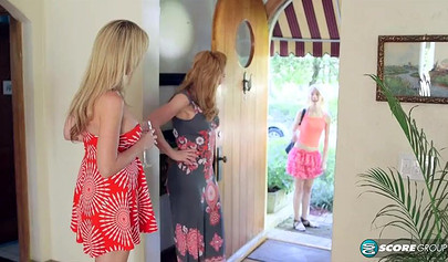 Gorgeous and horny lesbians enjoy hot licking and fucking in a steamy foursome