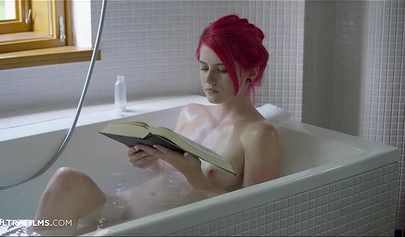 Great pussy sucking in the bathroom with attractive pair of lesbian chicks