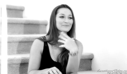 Gorgeous lesbian hotties in tight socks spread legs and lick each other sensually