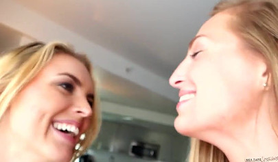 Amateur lesbian girlfriends fool around before enjoying sensual pussy licking