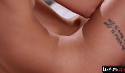 Stunning lesbians with amazing bodies enjoy erotic fingering and hot face sitting