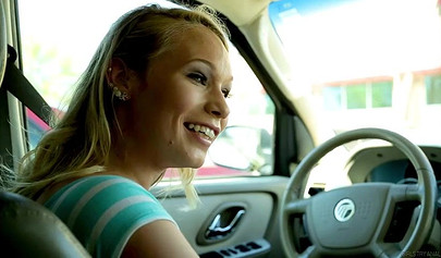 Busty MILF dyke seduces a cute young blonde into hot and sensual lesbian fucking