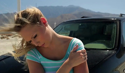 Busty MILF dyke seduces a cute young blonde into hot and sensual lesbian fucking