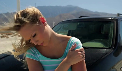 Big bed is barely enough for two sexy blonde lesbians that love having sex