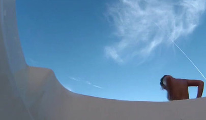 Dykes Zoey Foxx and Bailey Bae are drilling their pussies with toys on car hood