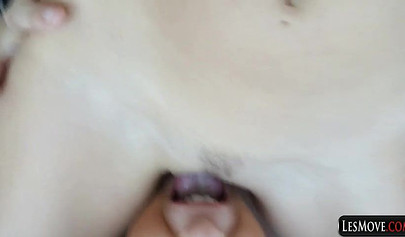 Awesome blonde lesbians in POV compilation