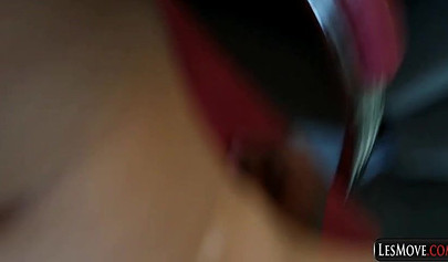 Interracial lesbian POV with horny cuties - compilation