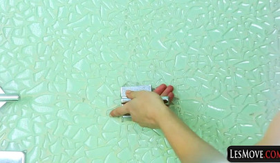 Petite teens enjoy sensual caresses with each other