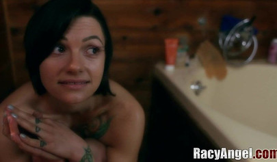 Awesome minx loves fingering and riding a big dildo