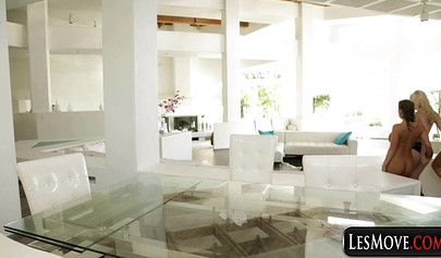 Hot lesbian wives have fun together - compilation