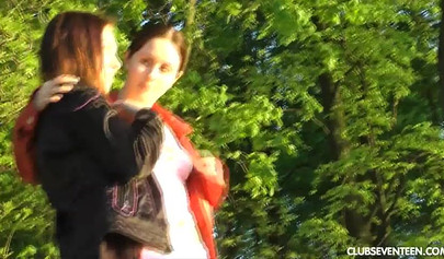 Cute girls with hairy pussy enjoy great sex in bed