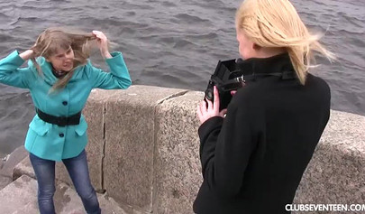 Amateur porn video with horny babes in the bedroom