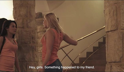 Gentle sex near the mirror after a romantic dinner