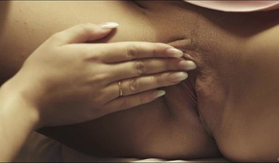 Gentle sex near the mirror after a romantic dinner