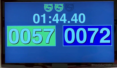 Interracial lesbian strap-on fuck in the ring