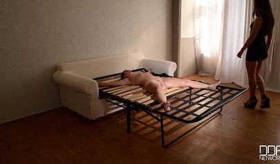 Tiffany Doll and Angelik Duval play with a huge dildo