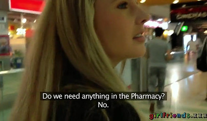 Stunning blondes have lesbian sex on the bed