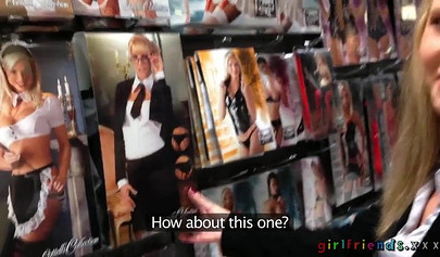 Stunning blondes have lesbian sex on the bed