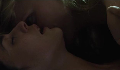 Lesbians stepsisters are enjoying their forbidden love as they passionately kiss