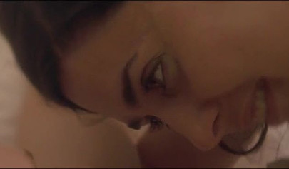 Lesbians stepsisters are enjoying their forbidden love as they passionately kiss