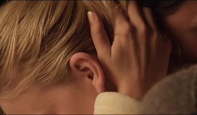 Lesbians stepsisters are enjoying their forbidden love as they passionately kiss