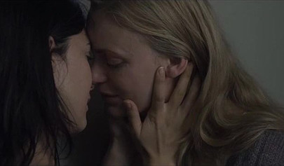 Lesbians stepsisters are enjoying their forbidden love as they passionately kiss