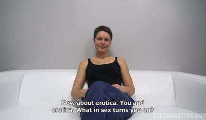 Short haired dyke Radka and her blonde lover explored their pussies with a toy