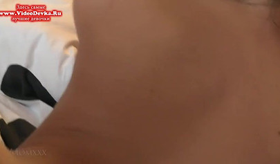 Dark haired lesbos are getting it on as they get nude and start licking each other