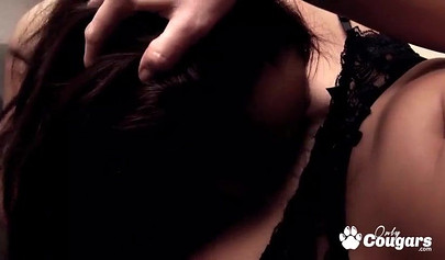 Babe makes intense love with her pretty little girlfriend while moaning rather loudly