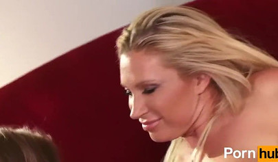 Slutty babes having sex in 69 position and tribbing