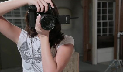 Lesbian photographer and her sexy model are making love